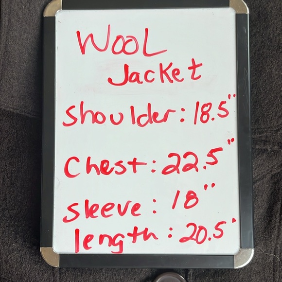 Wool coat jacket lightweight dark brown womens M Blazer Essentials by ABS - Picture 14 of 14